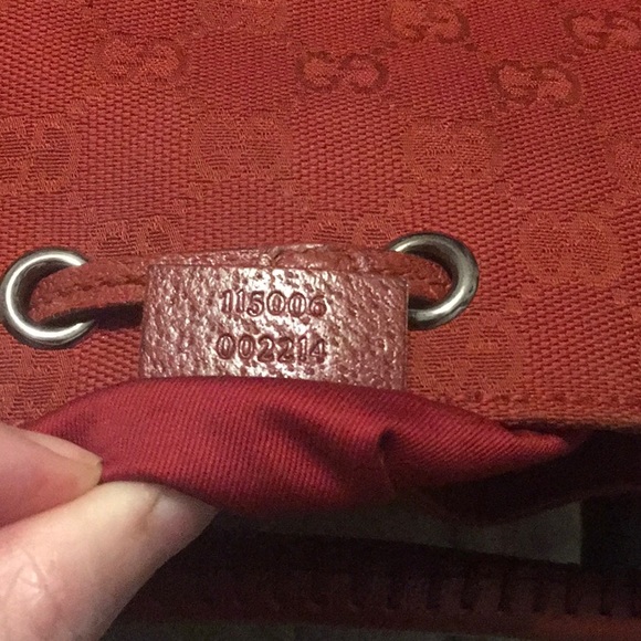 Red Gucci Monogram Hobo Bag. Great condition! - Picture 8 of 8